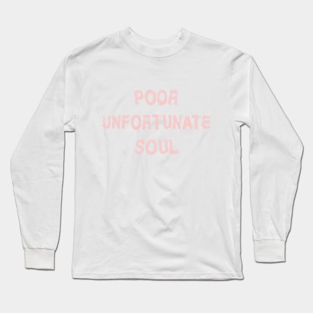 Poor Unforunate Soul Millennial Pink Long Sleeve T-Shirt by FandomTrading